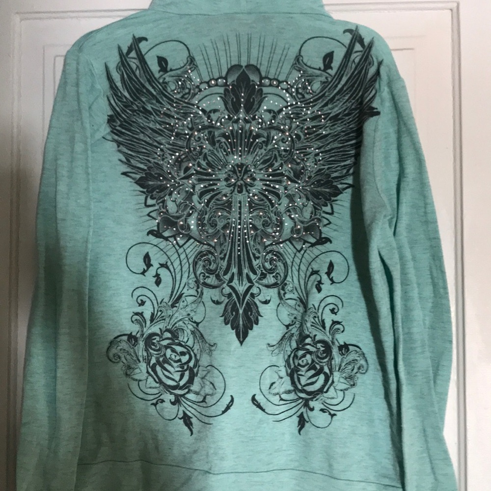 Light weight mint green sweatshirt
